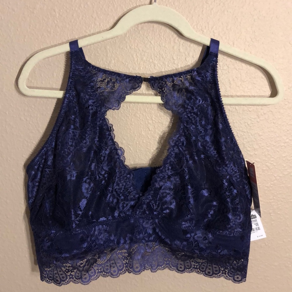 Charlotte Russe purple lace bralette NWT